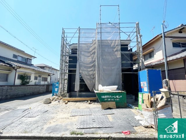 高砂市曽根町　第1期　新築一戸建ての外観|周辺は落ち着いた街並みの住宅地！子育てがしやすい住環境です！まだ未完成ですが、現地でしかわからない事もございます。是非一度ご覧ください。