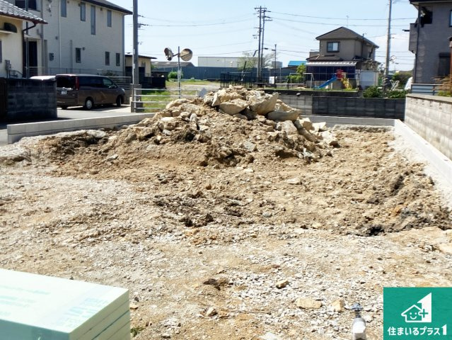 高砂市曽根町　第1期　新築一戸建ての外観|周辺は落ち着いた街並みの住宅地！子育てがしやすい住環境です！まだ未完成ですが、現地でしかわからない事もございます。是非一度ご覧ください。