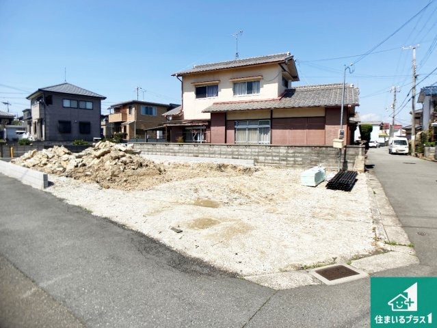 高砂市曽根町　第1期　新築一戸建ての外観|周辺は落ち着いた街並みの住宅地！子育てがしやすい住環境です！まだ未完成ですが、現地でしかわからない事もございます。是非一度ご覧ください。