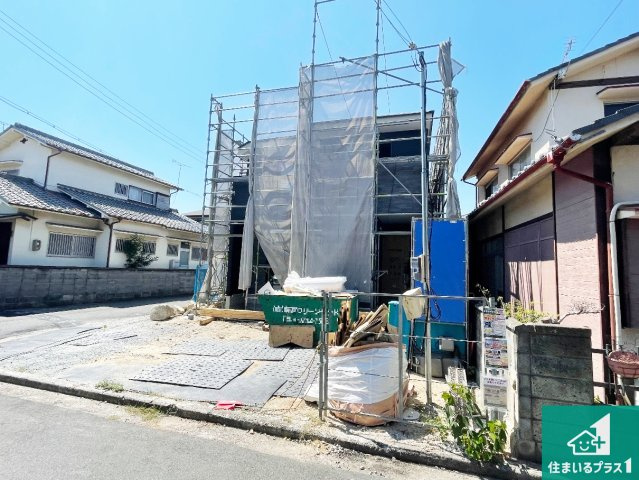 高砂市曽根町　第1期　新築一戸建ての外観|現在の進捗状況です！順調に作業進行中、完成が待ち遠しいです！詳細の間取り等、お気軽にお問い合わせください！