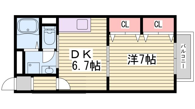 エメロード赤穂の間取り