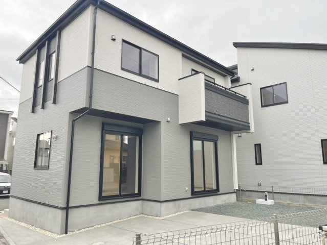 仲介手数料無料 ブルーミングガーデン菊陽町武蔵ヶ丘北1丁目1号棟 武蔵ヶ丘北小・武蔵ヶ丘中の外観|1号棟｜完成済みの外観