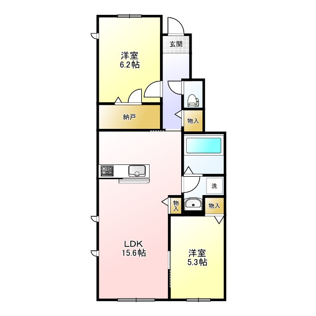 Clasia Jindaijiの間取り