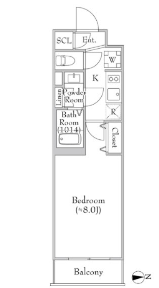 MEJIRORESIDENCEの間取り|※反転タイプです。