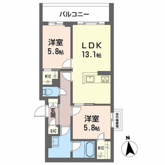 【間取り】 | シャーメゾン東雲