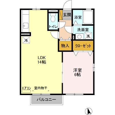 【間取り】 | ストリーム　Ｆ