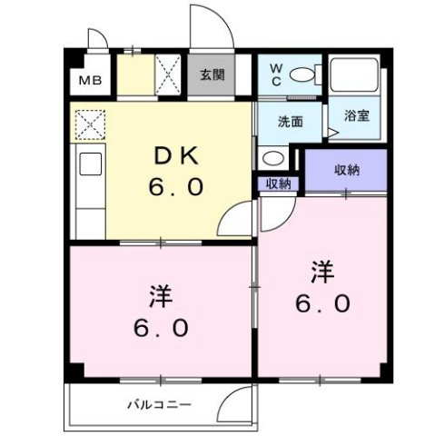 【間取り】 | ロマニーカルベＢ