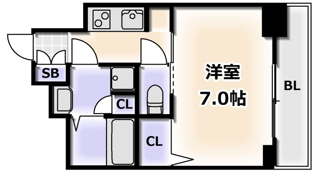 【間取り】 | S-RESIDENCE難波大国町Deux