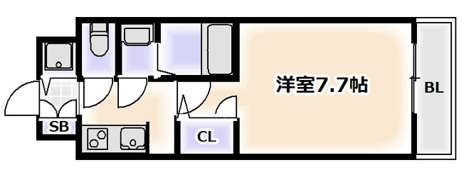【間取り】 | S-RESIDENCE難波大国町domina