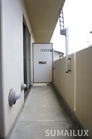 熊本市東区保田窪５丁目の賃貸マンションのバルコニー