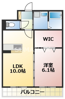 熊本市東区保田窪５丁目の賃貸マンションの間取り