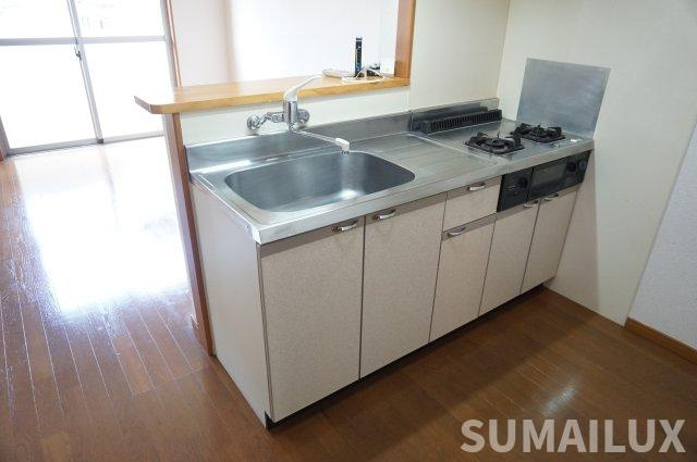 熊本市東区保田窪５丁目の賃貸マンションのキッチン