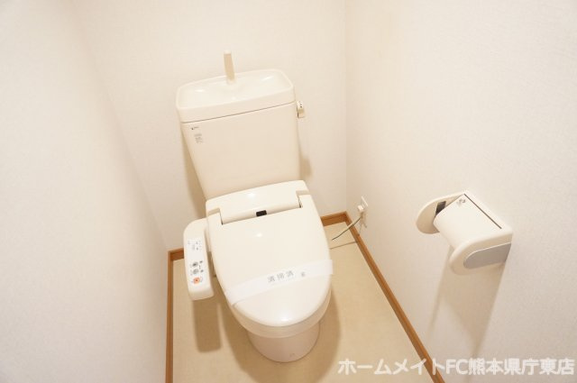 熊本市東区保田窪５丁目の賃貸マンションのトイレ