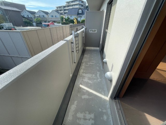 熊本市東区保田窪５丁目の賃貸マンションのバルコニー