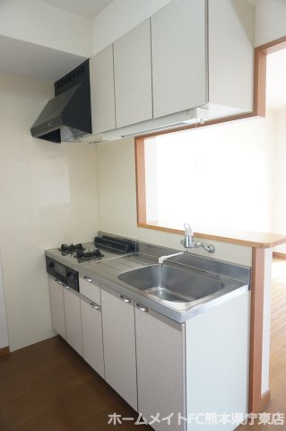 熊本市東区保田窪５丁目の賃貸マンションのキッチン