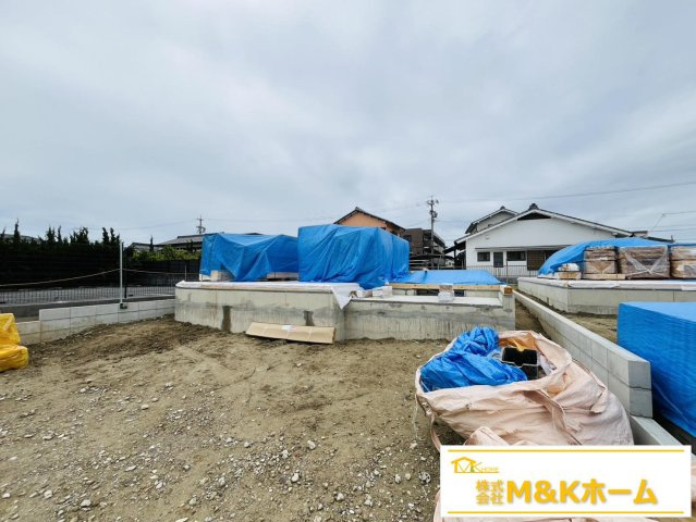 常滑市新田町3丁目　全2棟　2号棟の外観|R8.6.15撮影　基礎完成です♪　平屋建てのお家です♪