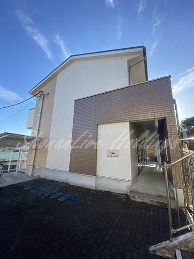 横浜市旭区万騎が原のアパートの外観