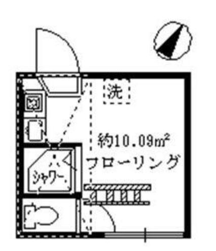 フェリスモンテの間取り|ロフト付きのワンルームタイプのお部屋☆