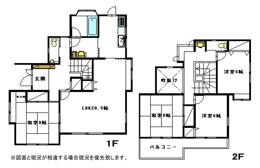 熊谷市妻沼東4丁目　中古住宅の間取り