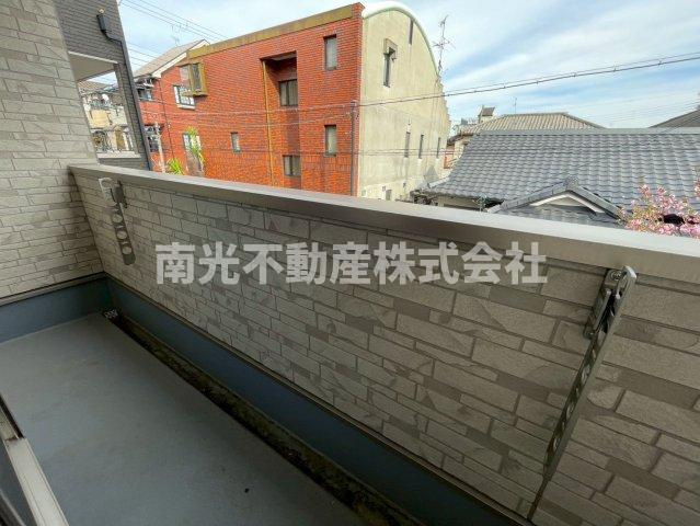 アート東大阪Bのバルコニー