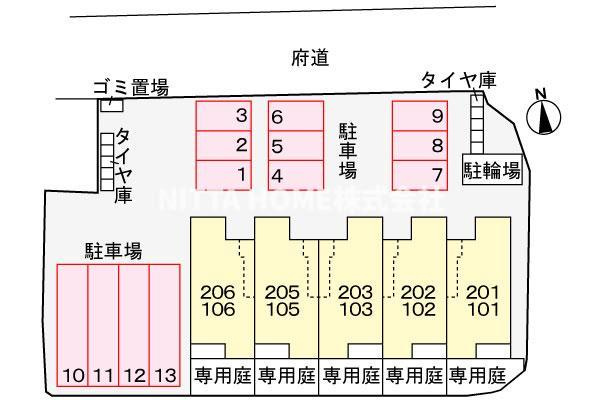 メビウスの区画図|平面図です＊