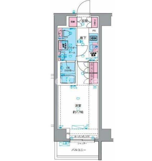 GENOVIA南千住Ⅵskygardenの間取り