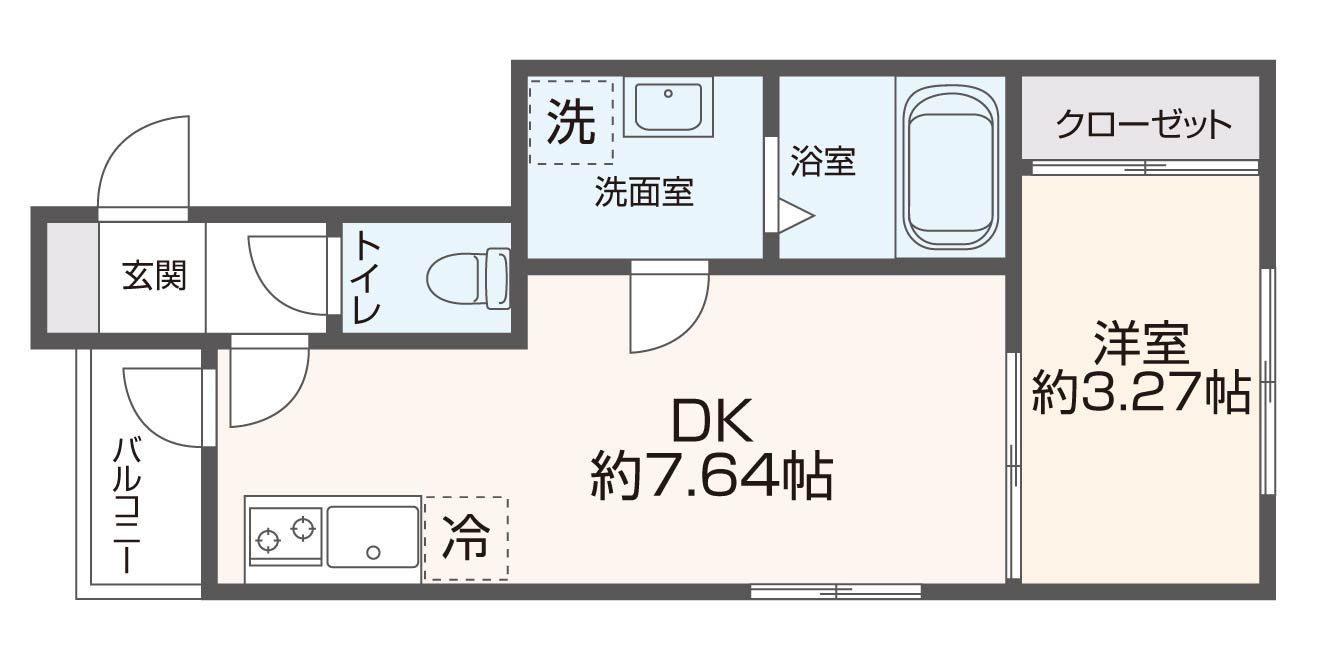 リブレメゾン弥刀Ⅰの間取り