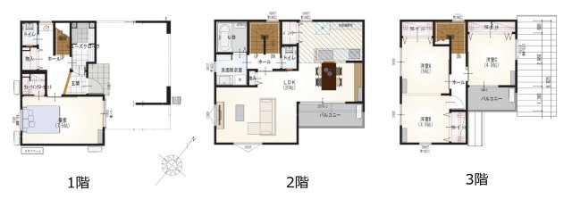 【間取り】 | 駿河区有東1丁目10期　新築戸建　全1棟 | 使い勝手の良い4LDK♪生活に合わせて使うお部屋を選べます♪