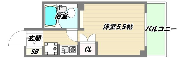 大阪市淀川区東三国２丁目の賃貸マンションの間取り