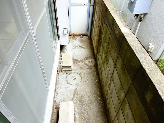 東湖ハイムのバルコニー