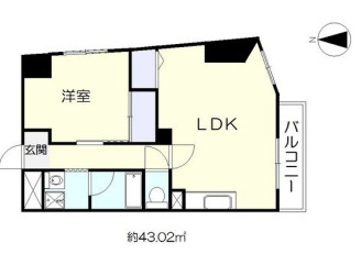難波リーガルハウスの間取り|難波リーガルハウス　間取り