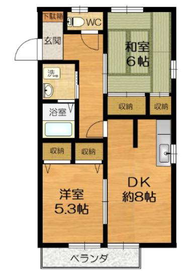 ハイツ平和台の間取り