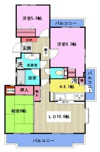 【間取り】 | エステヒルズ千葉東フォレストコートⅣ