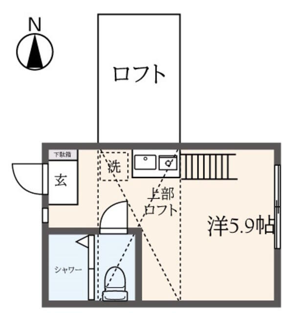 川崎市幸区北加瀬３丁目のアパートの画像