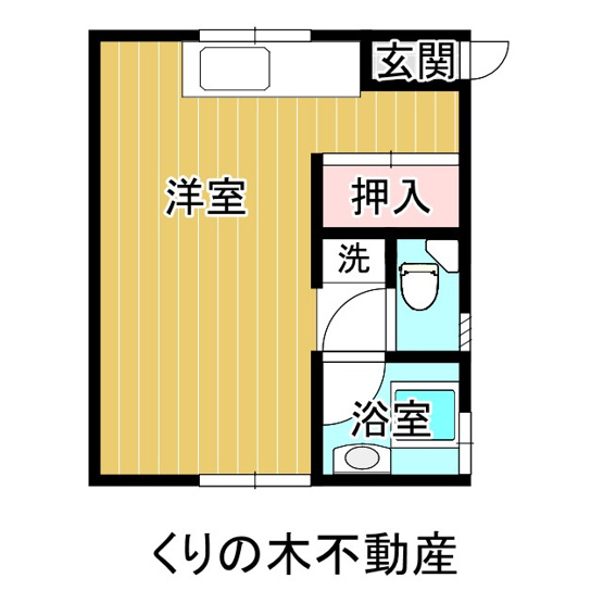 【間取り】 | コーポオメガ | １Rのお部屋です