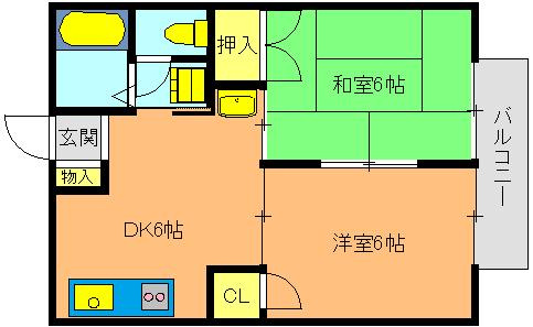 プラザ朝霧の間取り