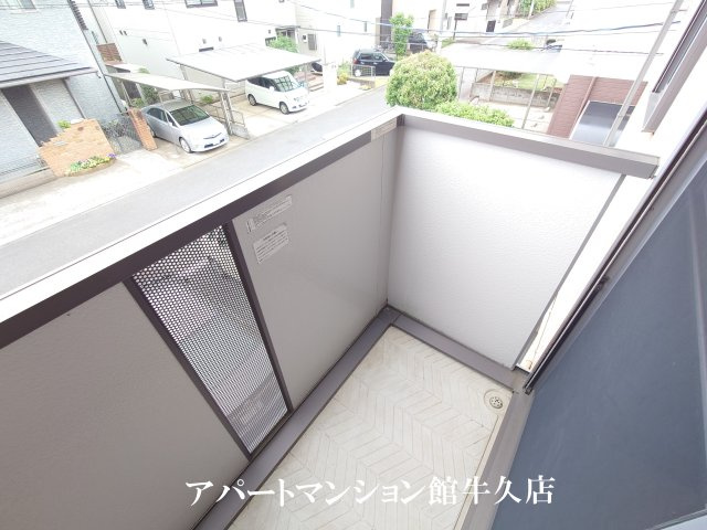 Alpenひたち野のバルコニー