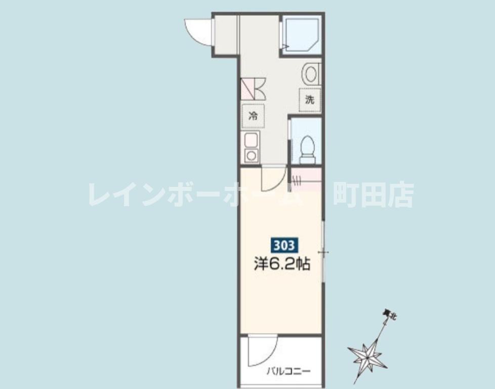 MELDIA小田急相模原２※初期費用分割後払いサービス利用可能物件の間取り