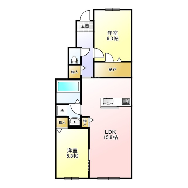 Clasia Jindaijiの間取り
