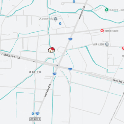 【地図】 | 福岡県みやま市瀬高町下庄