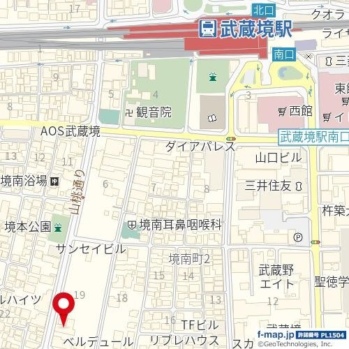 パレス武蔵野壱〇の地図