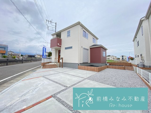 【新築】前橋市富士見町時沢第3　２号棟(全１１棟)　クリエートの家　新築建売分譲の外観|建物外観を気になさる方へ、見た目の良い物件です