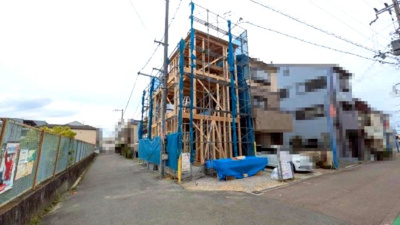 【前面道路含む現地写真】 | ライフフィールド美原区北余部Ⅲ | 「ららぽーと堺」へはお車で約10分！週末のお買物やお出かけも満喫できそうです。（4月19日撮影）