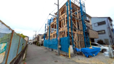 【外観】 | ライフフィールド美原区北余部Ⅲ | 教育施設や公園、スーパーなども徒歩圏内！これから子育てを始めるファミリーにもピッタリです。（4月19日撮影）