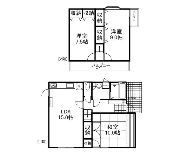 浜野戸建ての間取り