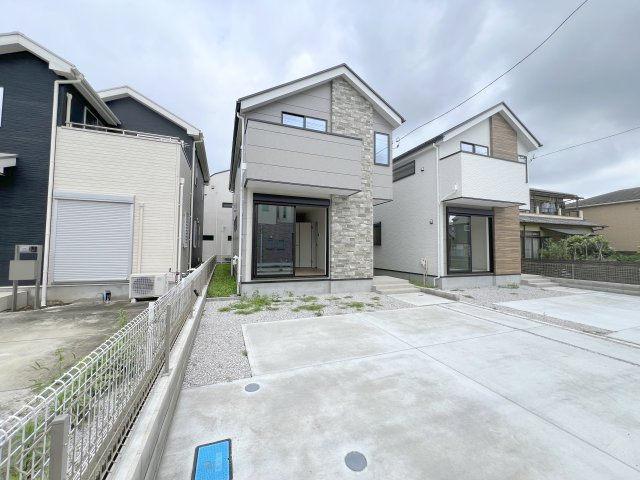 昭島市緑町5丁目　新築戸建全2棟の外観|現地（2026年6月）撮影