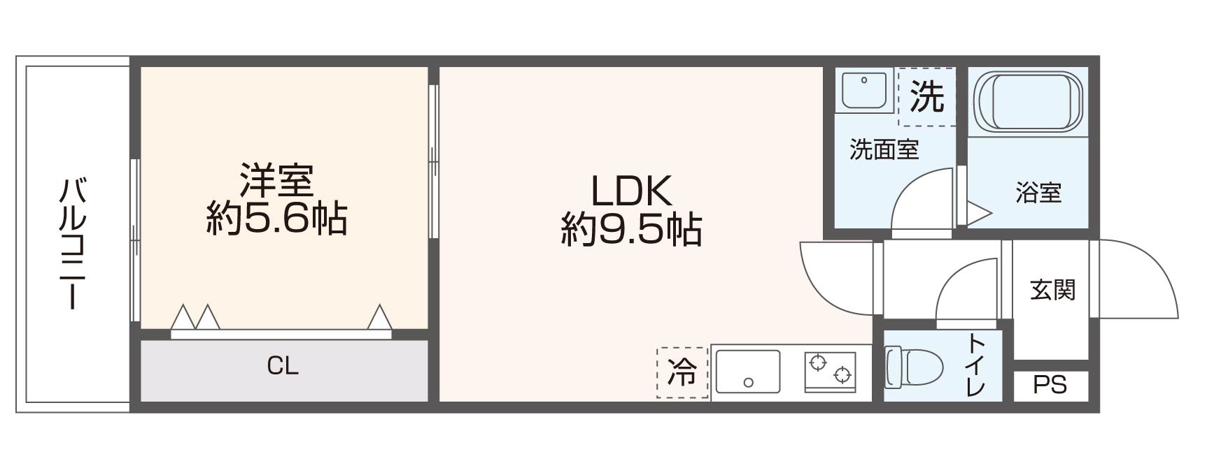 アート長瀬Aの間取り