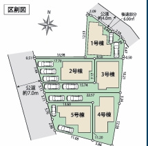 日野市上田の区画図