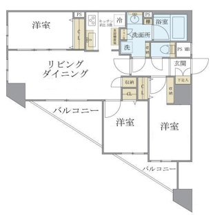 【間取り】 | ロアール茅場町 | 間取りです。