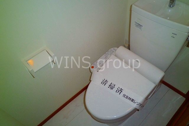 世田谷区桜丘４丁目のアパートのトイレ|ウォシュレット付きトイレです